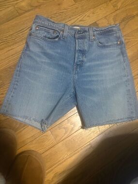 Levi's Light Blue Denim Cutoff Shorts